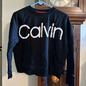 Calvin Klein Performance Size Medium Black Logo Sweatshirt